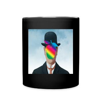 Arc-en-ciel Apple-Man - Mug uni - noir - Devant