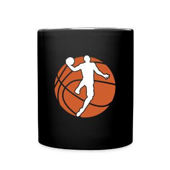 basketball basket ball joueur de basketball - Mug uni - noir - Devant