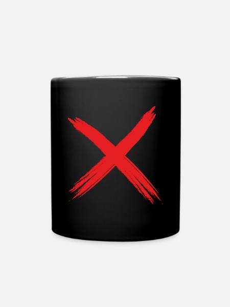 Ein klares Nein! - Tasse einfarbig - Schwarz