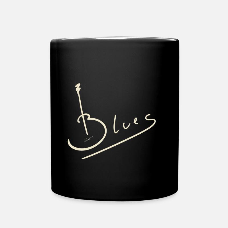 Guitare blues - Mug uni - noir