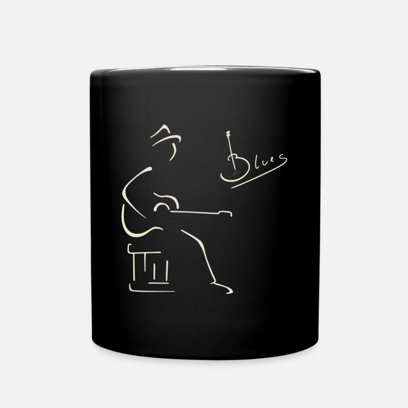 Blues-Gitarrist - Tasse einfarbig - Schwarz