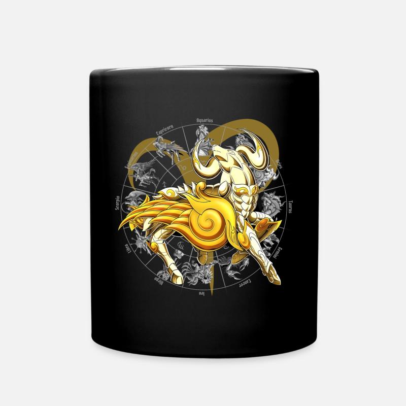 Armure divine du Zodiaque bélier - Mug uni - noir
