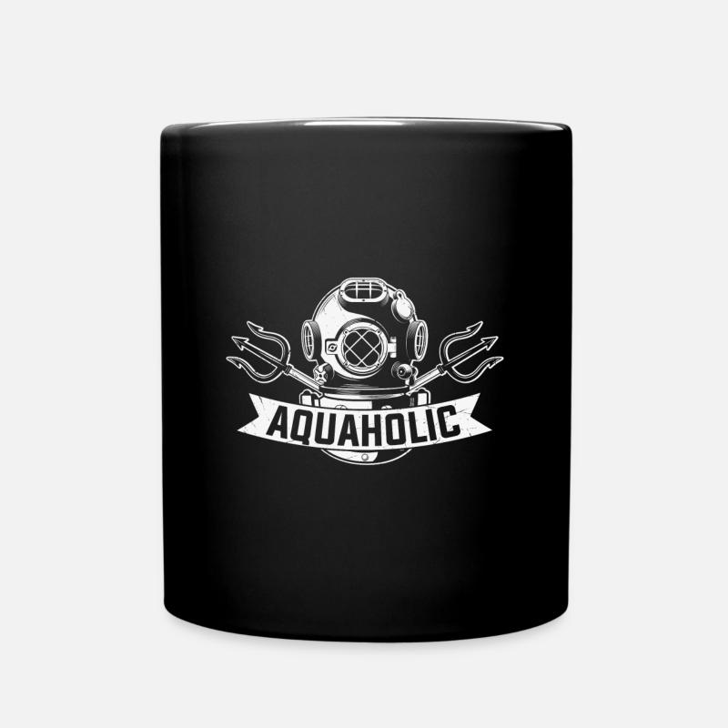 Citation plongée sous-marine Plongée sous-marine Aquaholic - Mug uni - noir