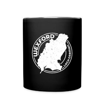 Comté de Wexford Irlande | Timbre de contour de carte - Mug uni - noir - Devant