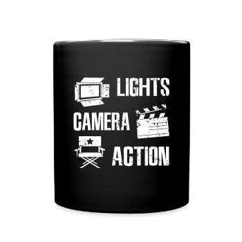 Filmemacher - Tasse einfarbig - Schwarz - Vorne