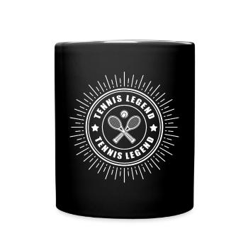 Tennis Legend - dicton amusant pour les joueurs de tennis - Mug uni - noir - Devant