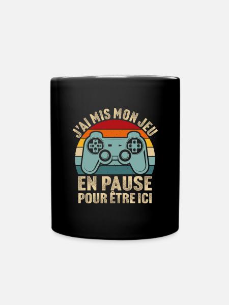 j'ai mis mon jeu en pause cadeau ado geek console - Mug uni - noir