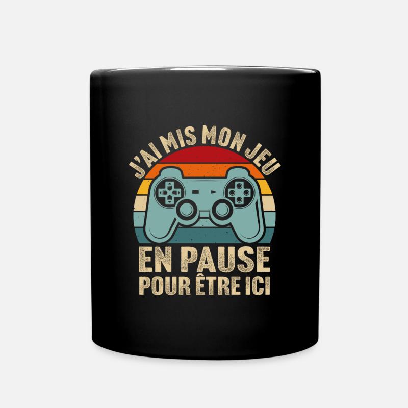 j'ai mis mon jeu en pause cadeau ado geek console - Mug uni - noir