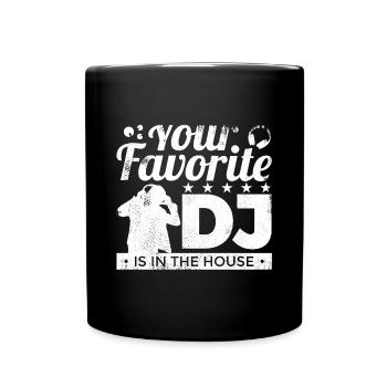 Favorite DJ - Full Colour Mug - black - Front