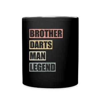 Darts Brother Man Legend - Full Colour Mug - black - Front