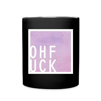 ohfck - Tasse einfarbig - Schwarz - Vorne
