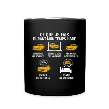 conduire ma voiture cadeau classique voitures - Mug uni - noir - Devant