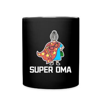 Superoma Brille Großmama Oma Statement Großmutter - Tasse einfarbig - Schwarz - Vorne
