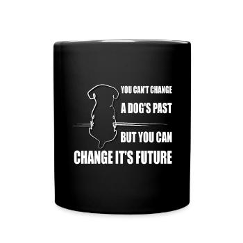 Rescued Dogs Animal Welfare Shelter Dog - Full Colour Mug - black - Front