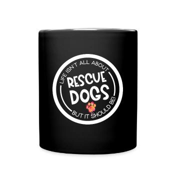 Rescue Dog Search Dog Service Dog Paw - Mug uni - noir - Devant