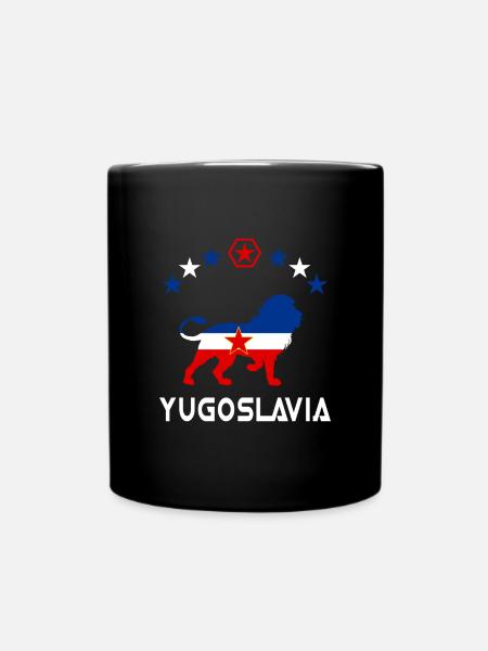 Motif lion de Yougoslavie - Mug uni - noir