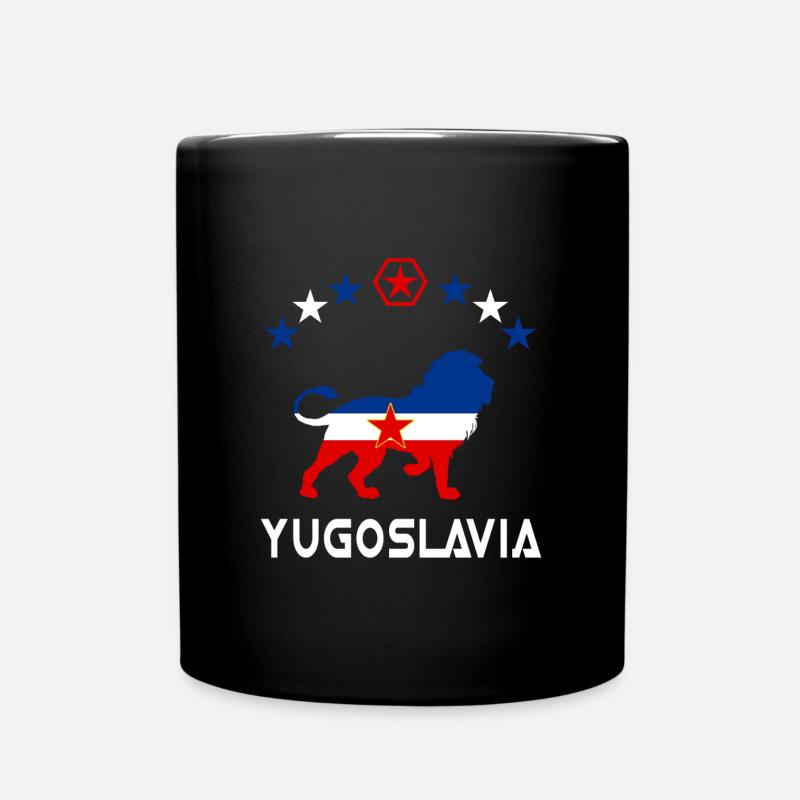 Motif lion de Yougoslavie - Mug uni - noir