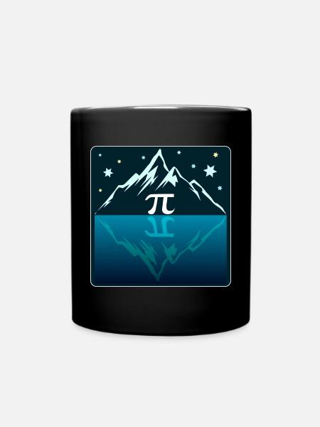 Wandern Zahl Pi - Tasse einfarbig - Schwarz