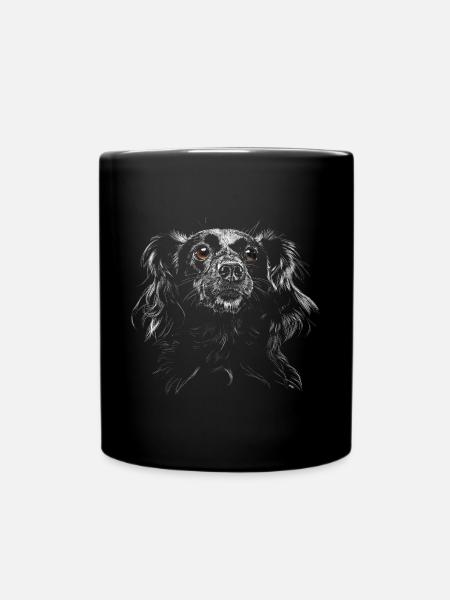 Hund - Tasse einfarbig - Schwarz