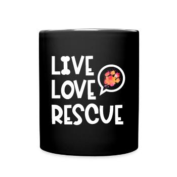 Rescue Dog Search Dog Service Dog Paw - Mug uni - noir - Devant
