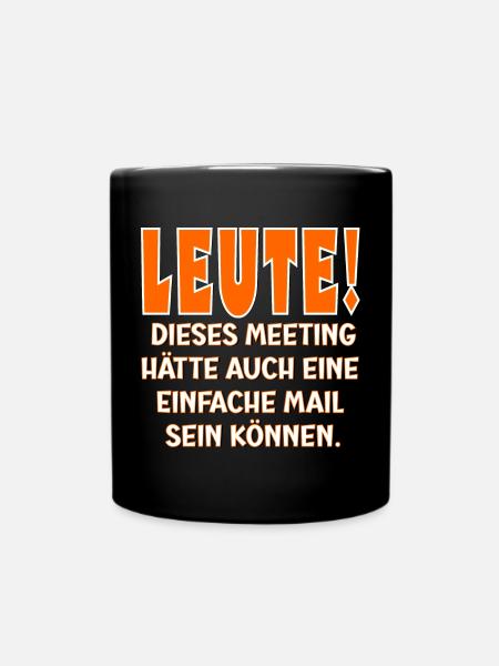 Büro Humor - Konzern - Tasse einfarbig - Schwarz