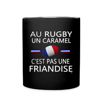 rugby, rugby sport, rugby humour, rugbyman - Mug uni - noir - Devant