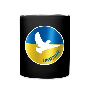 Drapeau de la colombe de la paix de l’Ukraine - Mug uni - noir - Devant
