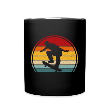 Skater skateboard skater - Tasse einfarbig - Schwarz - Vorne