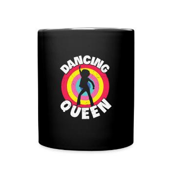 Dancing Queen Roller Disco Outfit 70s - Full Colour Mug - black - Front