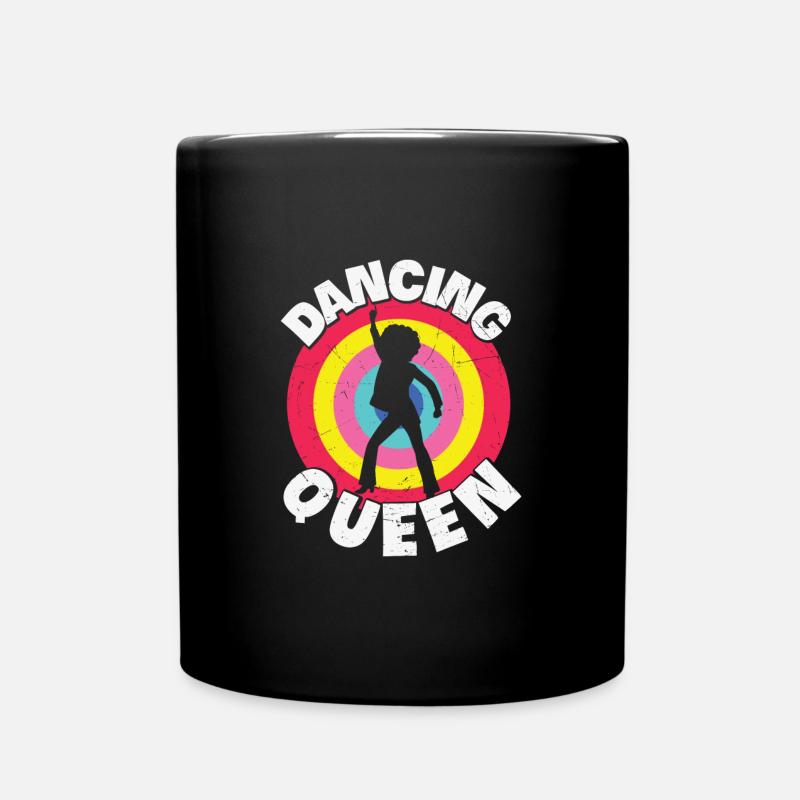 Dancing Queen Roller Disco Outfit 70er - Tasse einfarbig - Schwarz