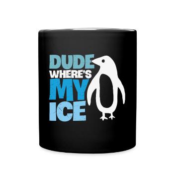 Penguin Global Warming Climate Change - Full Colour Mug - black - Front