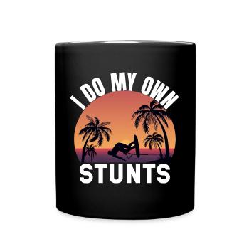 Je fais mes propres cascades - Tropical Waterski - Mug uni - noir - Devant