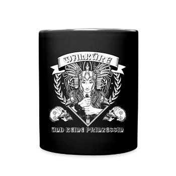 Walküre wikinger krieger nordische mythologie - Tasse einfarbig - Schwarz - Vorne