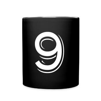 9 ans numéro maillot 9 t-shirt 9 - Mug uni - noir - Devant