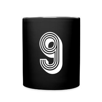 9 ans numéro maillot 9 t-shirt 9 - Mug uni - noir - Devant