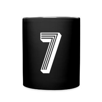 7 Jahre Nummer Trikot 7 t-shirt 7 - Tasse einfarbig - Schwarz - Vorne
