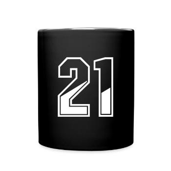 21 years jersey number 21 T-shirt number 21 - Full Colour Mug - black - Front