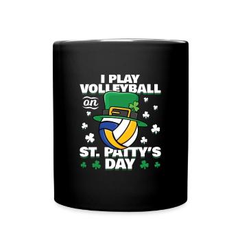 Volleyball de la Saint-Patrick - Mug uni - noir - Devant