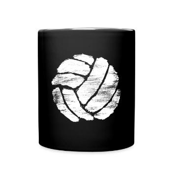 Volleyball Zeichnung - Tasse einfarbig - Schwarz - Vorne