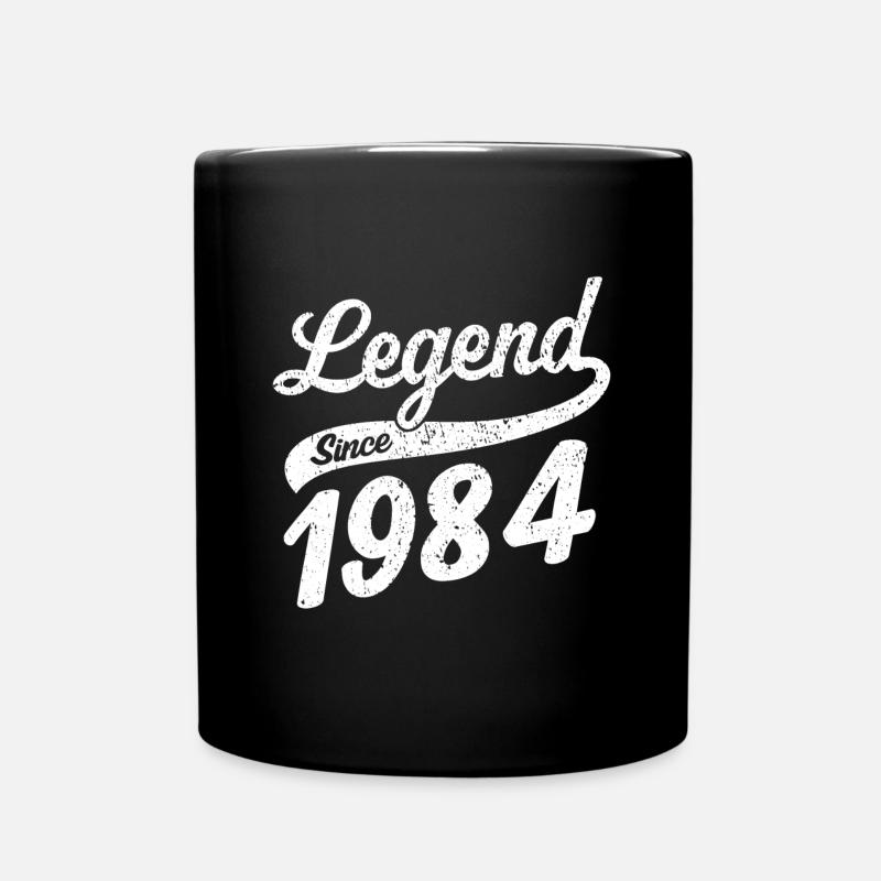 Legend since 1984 vintage 1984 - Tasse einfarbig - Schwarz