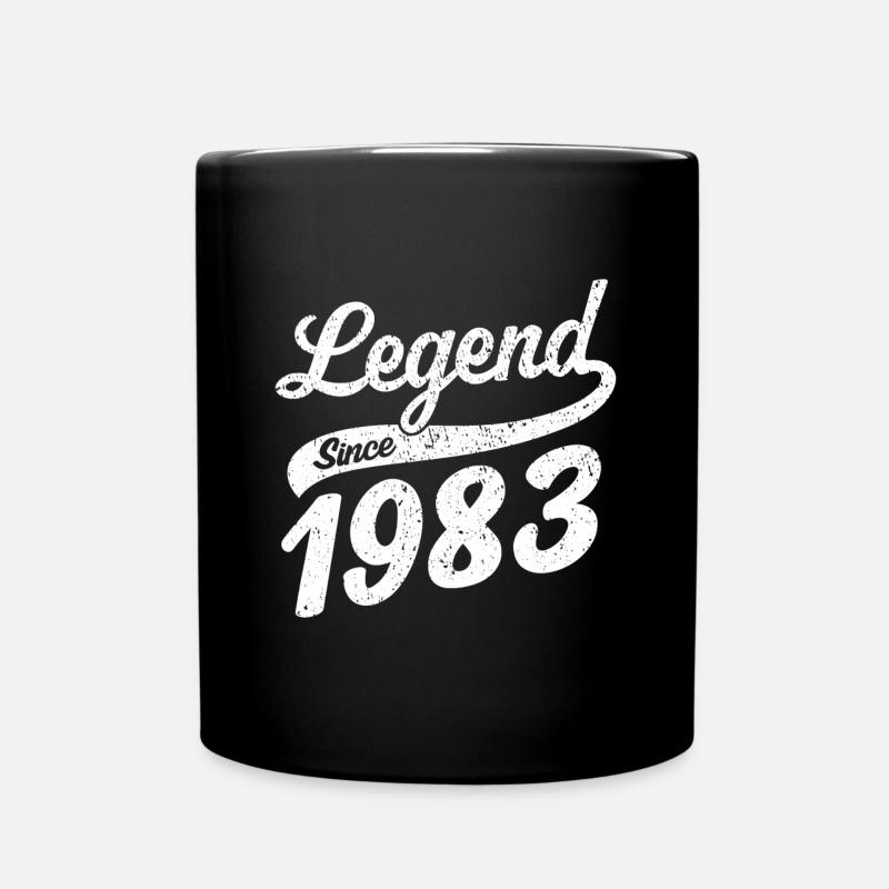 Légende depuis 1983 millésime 1983 - Mug uni - noir