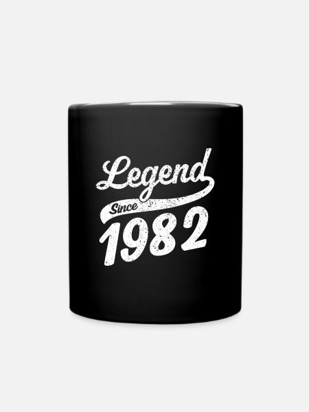 Légende depuis 1982 millésime 1982 - Mug uni - noir
