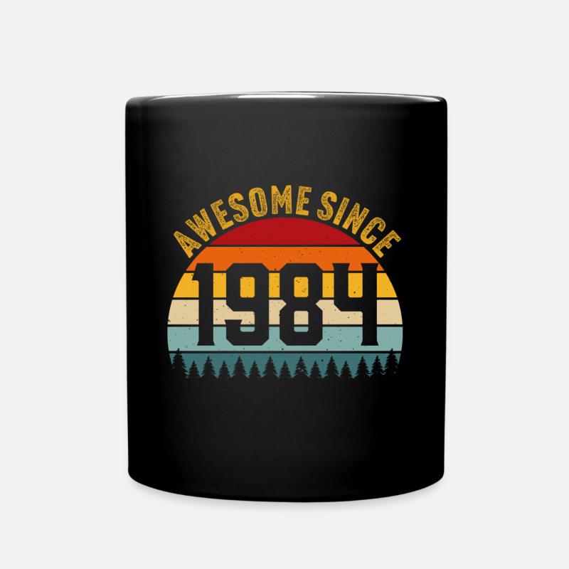 Awesome since 1984 retro t-shirt 1984 - Tasse einfarbig - Schwarz