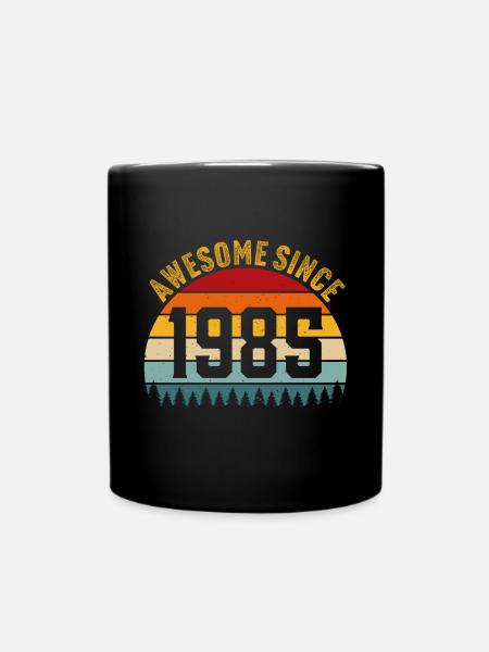 Génial depuis 1985 t-shirt rétro 1985 - Mug uni - noir