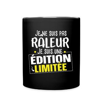 Râleur Grincheux Grognon Cadeau Homme Humour - Mug uni - noir - Devant