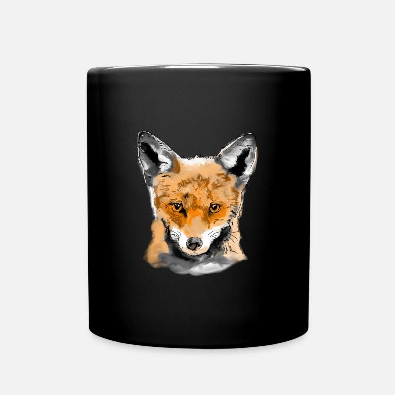 Renard - Mug uni - noir