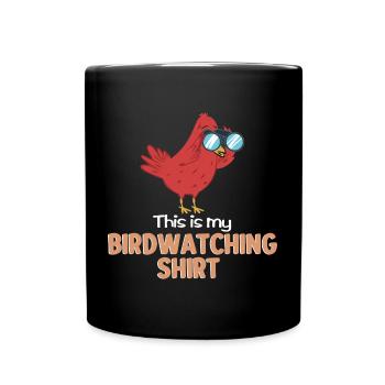 Observation des oiseaux - Mug uni - noir - Devant