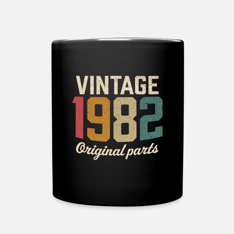 Vintage 1982 pièces originales t-shirt rétro 1982 - Mug uni - noir
