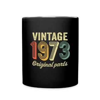 Vintage 1973 original parts retro t-shirt 1973 - Tasse einfarbig - Schwarz - Vorne