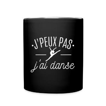 je peux pas j'ai danse - Mug uni - noir - Devant